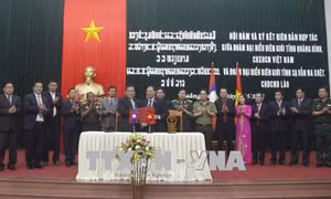 Tăng cường hợp tác, bảo đảm an ninh biên giới Việt - Lào 
