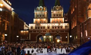 WORLD CUP 2018: Moskva ăn mừng đội tuyển lần đầu tiên vào vòng tứ kết