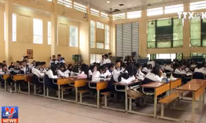 Học sinh trường Trần Nhân Tông khó khăn khi đến cơ sở tạm