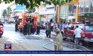  TP Hồ Chí Minh: Bất cẩn trong pha chế dung môi gây cháy lớn nhà 4 tầng
