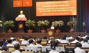 Thành ủy Thành phố Hồ Chí Minh thông báo kết quả Hội nghị Trung ương 7 khóa XII