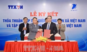Thông tấn xã Việt Nam và Tập đoàn Bưu chính Viễn thông Việt Nam ký kết thỏa thuận hợp tác 