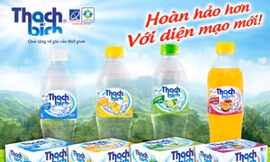 Thạch Bích tung sản phẩm Nước khoáng Chanh leo Thạch Bích có gas mới