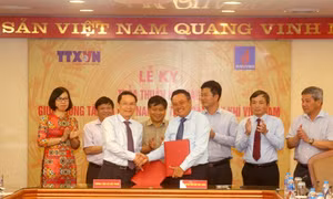 Thông tấn xã Việt Nam và Tập đoàn Dầu khí Việt Nam ký thỏa thuận hợp tác