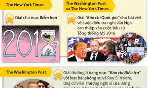 Những giải thưởng chính của Pulitzer 2018