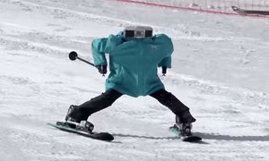 Olympic PyeongChang 2018: Độc đáo cuộc thi robot trượt tuyết đầu tiên trên thế giới 