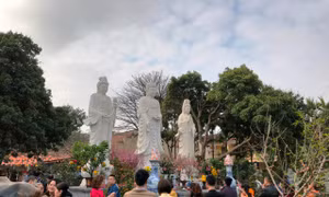 Đầu xuân, đền chùa Hà Nội đông đúc người đi lễ