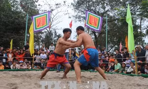  Tưng bừng hội vật làng Thủ Lễ