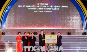 Đón nhận Bằng xếp hạng di tích lịch sử Quốc gia đặc biệt Đền Cửa Ông