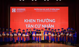 Trường Đại học Quốc tế Hồng Bàng trao bằng tốt nghiệp cho 1.543 tân khoa