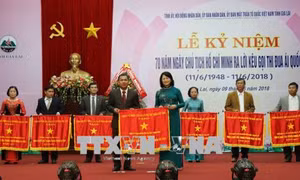 Phó Chủ tịch nước dự lễ kỷ niệm 70 năm Ngày Bác Hồ ra Lời kêu gọi thi đua ái quốc 