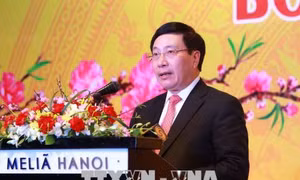 Phó Thủ tướng Phạm Bình Minh gặp mặt đoàn Ngoại giao nhân dịp Tết Mậu Tuất 2018