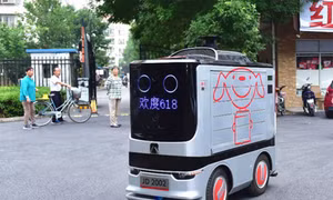 Bắc Kinh triển khai dịch vụ giao hàng bằng robot