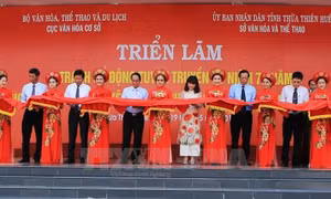 Triển lãm tranh cổ động tuyên truyền Ngày Bác Hồ ra Lời kêu gọi thi đua ái quốc