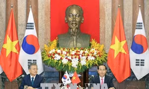 Tổng thống Hàn Quốc Moon Jae-in kết thúc chuyến thăm cấp Nhà nước tới Việt Nam