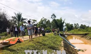 Phát hiện một người tử vong dưới lòng kênh Nậm Rốm