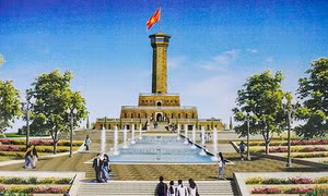 Đẩy nhanh tiến độ công trình biểu tượng Cột cờ Hà Nội đặt tại Mũi Cà Mau