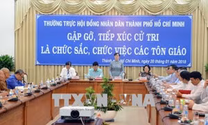 HĐND TP Hồ Chí Minh tiếp xúc cử tri là chức sắc, chức việc các tôn giáo 