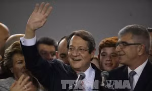 Tổng thống Cộng hòa Síp Nicos Anastasiades tái đắc cử nhiệm kỳ thứ hai 