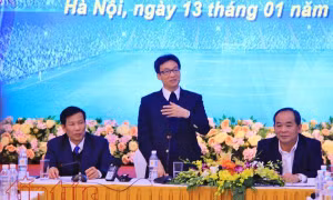 Phó Thủ tướng Vũ Đức Đam: Xử lý nghiêm tiêu cực để phát triển bóng đá Việt Nam