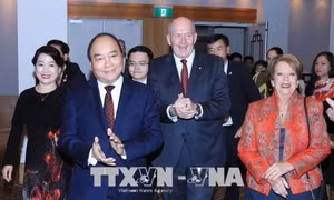 Tiệc tiếp tân trọng thị kỷ niệm 45 năm thiết lập quan hệ Australia - Việt Nam 