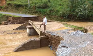 Hà Giang: Khẩn trương khắc phục hậu quả do mưa lũ gây ra tại huyện Bắc Mê