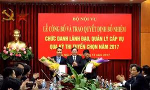 Bộ Nội vụ thi tuyển 4 chức danh lãnh đạo, quản lý 
