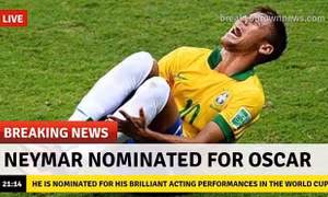 World Cup 2018: Neymar được đề nghị làm 'thủ khoa sân khấu điện ảnh' sau pha lăn lộn ở trận gặp Mexico 