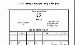 Giỗ Tổ Hùng Vương năm nay được nghỉ như thế nào?