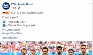 WORLD CUP 2018: Brazil chế nhạo Đức: 'Thua 1-7 và bị loại ở vòng bảng, điều nào tồi tệ hơn?'