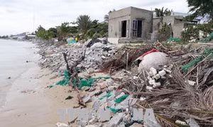 Biển xâm thực đe dọa cuộc sống người dân Nhơn Hải, Ninh Thuận
