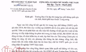 Cả 63 tỉnh thành sẽ phải rà soát điểm thi THPT quốc gia 2018