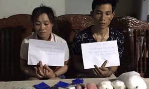 Bắt quả tang đôi nam nữ vận chuyển 4 kg ma túy đá từ Lào về Việt Nam