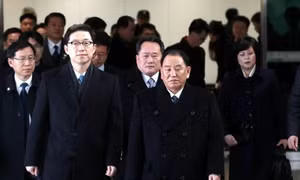 Đoàn đại biểu cấp cao Triều Tiên tới Hàn Quốc dự lễ bế mạc Olympic PyeongChang 2018
