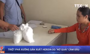 Triệt phá xưởng sản xuất heroin do 'nữ quái' cầm đầu