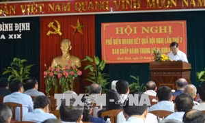 Thông báo kết quả Hội nghị Trung ương 7 Khóa XII đến cán bộ chủ chốt 