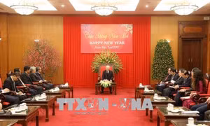 Tổng Bí thư tiếp Đại sứ, Đại biện ngoại giao 9 nước ASEAN đến chúc Tết 