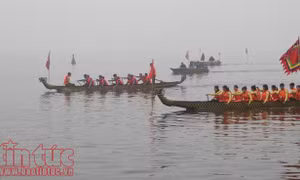 500 vận động viên tham gia Lễ hội bơi chải thuyền rồng Hà Nội mở rộng năm 2019