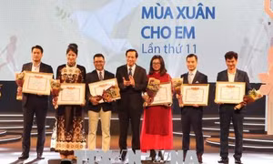 Quỹ Bảo trợ trẻ em Việt Nam tiếp nhận gần 96 tỷ đồng trong chương trình 'Mùa xuân cho em'