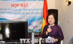 Nguyên Phó Chủ tịch nước Trương Mỹ Hoa gặp gỡ kiều bào tại Australia