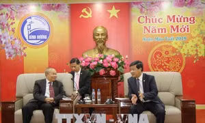 Đoàn Bộ Lễ nghi và Tôn giáo Campuchia thăm, làm việc tại Bình Dương