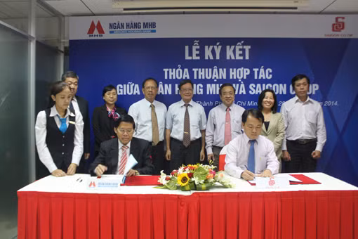 Ngân hàng MHB ký thỏa thuận hợp tác với Saigon co.op ảnh 1