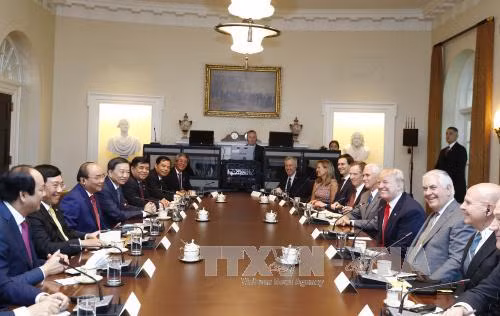 Thủ tướng Nguyễn Xuân Phúc hội đàm với Tổng thống Donald Trump ảnh 2