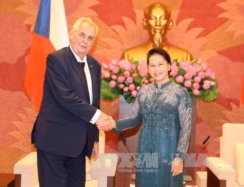  Chủ tịch Quốc hội Nguyễn Thị Kim Ngân hội kiến Tổng thống Cộng hòa Séc ảnh 1