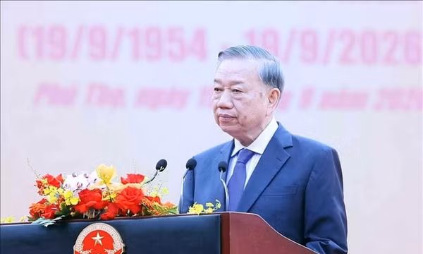 Phát biểu của Tổng Bí thư, Chủ tịch nước Tô Lâm tại Lễ kỷ niệm 72 năm Ngày Bác Hồ về thăm Đền Hùng và khánh thành Tượng đài “Bác Hồ với ngày hội non sông”