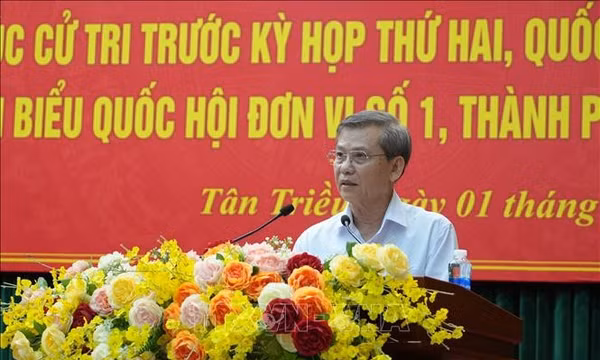 Trưởng Ban Nội chính Trung ương Lê Minh Trí tiếp xúc cử tri Đồng Nai