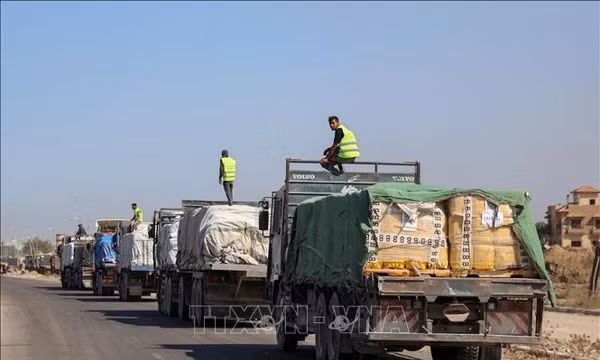 Ai Cập đưa hơn 2.600 tấn hàng cứu trợ vào Gaza