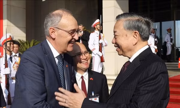 Tổng Bí thư, Chủ tịch nước Tô Lâm hội đàm với Tổng thống Thụy Sĩ