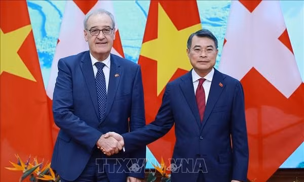 Thủ tướng Lê Minh Hưng hội kiến Tổng thống Thụy Sĩ