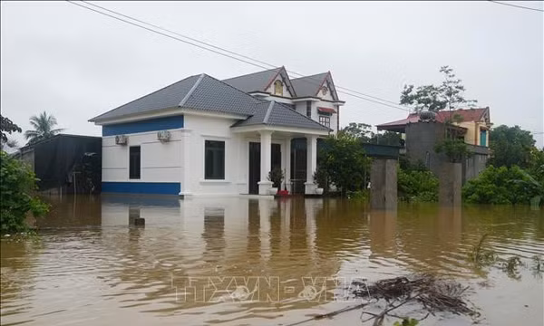 Mưa lũ gây gián đoạn cấp điện cho trên 21.600 khách hàng Thanh Hóa, Ninh Bình